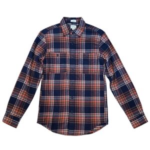 J. Crew Men's Plaid Long Sleeve Shirt Slim Cut Button Down